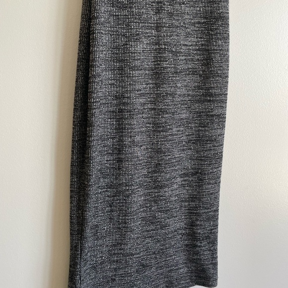 Chic Minimalist Grey Sweater Dress | High Neck Bodycon Capsule Wardrobe Staple - Picture 6 of 8